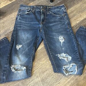 American Eagle Distressed Blue Jeans 29x30